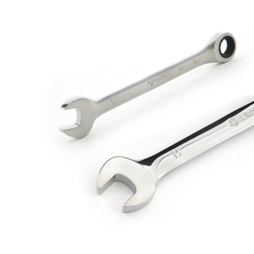 Full Polish Combination Ratcheting Wrench 27MM For Automobile Repairs